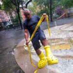 Giancarlo Esposito Instagram - Big YELLOW boots and another incredible shoot with my daughter, @radgirlrubes! 🧀🌟⚠️💛 #yellowboots #mschf #crocs