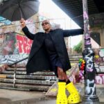 Giancarlo Esposito Instagram - Big YELLOW boots and another incredible shoot with my daughter, @radgirlrubes! 🧀🌟⚠️💛 #yellowboots #mschf #crocs