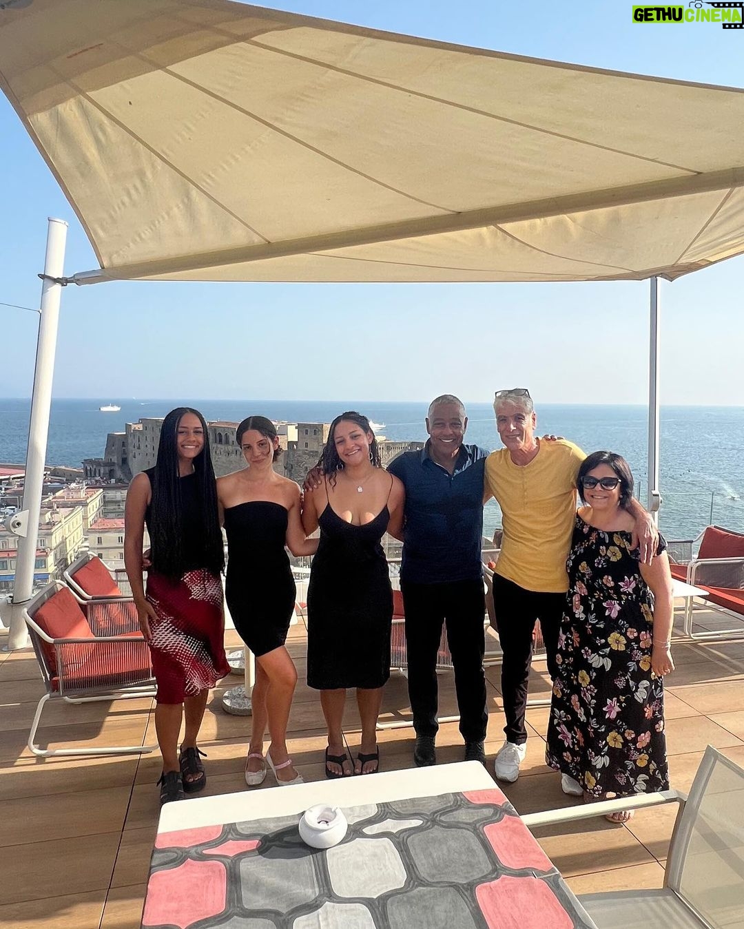 Giancarlo Esposito Instagram - La Famiglia di Esposito Family is everything! I met my cousin Giussseppe Esposito and his wife Connie for the first time in Napoli with my girls! He loved my hat and we shared photos of family, like this one of the original Neapolitan, my father Giovanni! It was truly a special time… 🙏🏽 I can’t forget to mention we met the talented @chef_emmanuel_di_liddo, oh and there is nothing like a haircut in Napoli! 🤣 #fbf