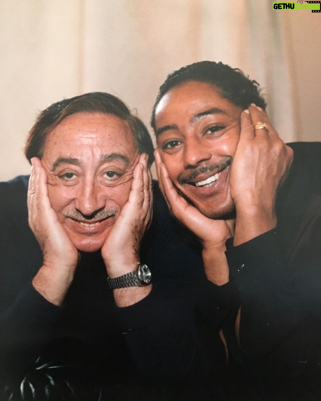Giancarlo Esposito Instagram - La Famiglia di Esposito Family is everything! I met my cousin Giussseppe Esposito and his wife Connie for the first time in Napoli with my girls! He loved my hat and we shared photos of family, like this one of the original Neapolitan, my father Giovanni! It was truly a special time… 🙏🏽 I can’t forget to mention we met the talented @chef_emmanuel_di_liddo, oh and there is nothing like a haircut in Napoli! 🤣 #fbf
