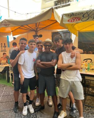 Giancarlo Esposito Instagram - San Carlo opera house in Napoli where my mother and father first met… Tears in my eyes! 

My Napoli crew, the hills of Napoli… This place is the home of my heart!