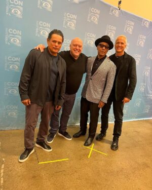 Giancarlo Esposito Instagram - Pittsburg reunion! I got to catch up with these legends, meet so many incredible people, including FaceTiming with a big fan from the pilot house of the boat he’s driving on the Allegheny River… I don’t get to do that often with the busy schedule of #comiccons, but its so fun when it works out! What a time it was at #SteelCityCon!