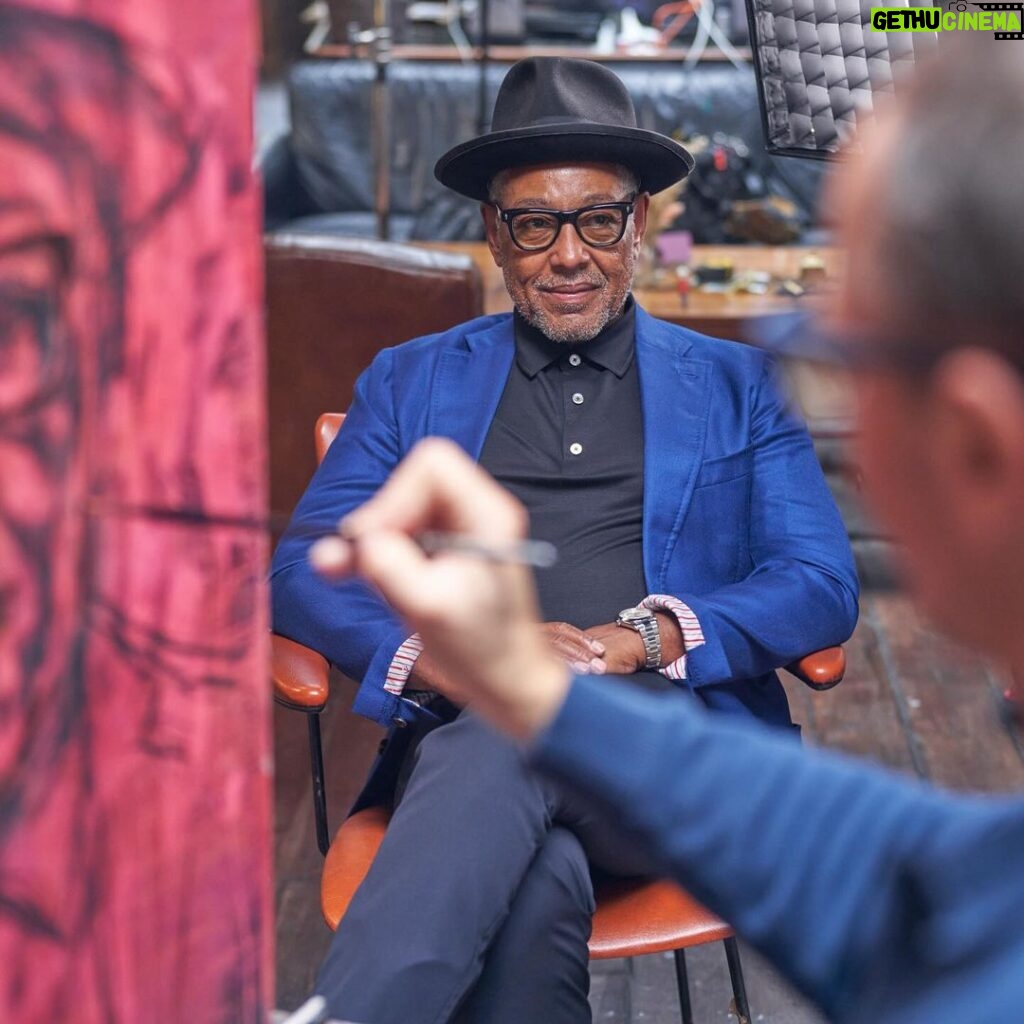 Giancarlo Esposito Instagram - Working with Jonathan Yeo has been a dream come true. As a contemporary art fan and portrait admirer, to be the “subject” of the “Subject” allowed a seamless way into this master’s process and expertise. It was a pleasure to be apart of this, thank you @jonathanyeo and @bbcmaestro!