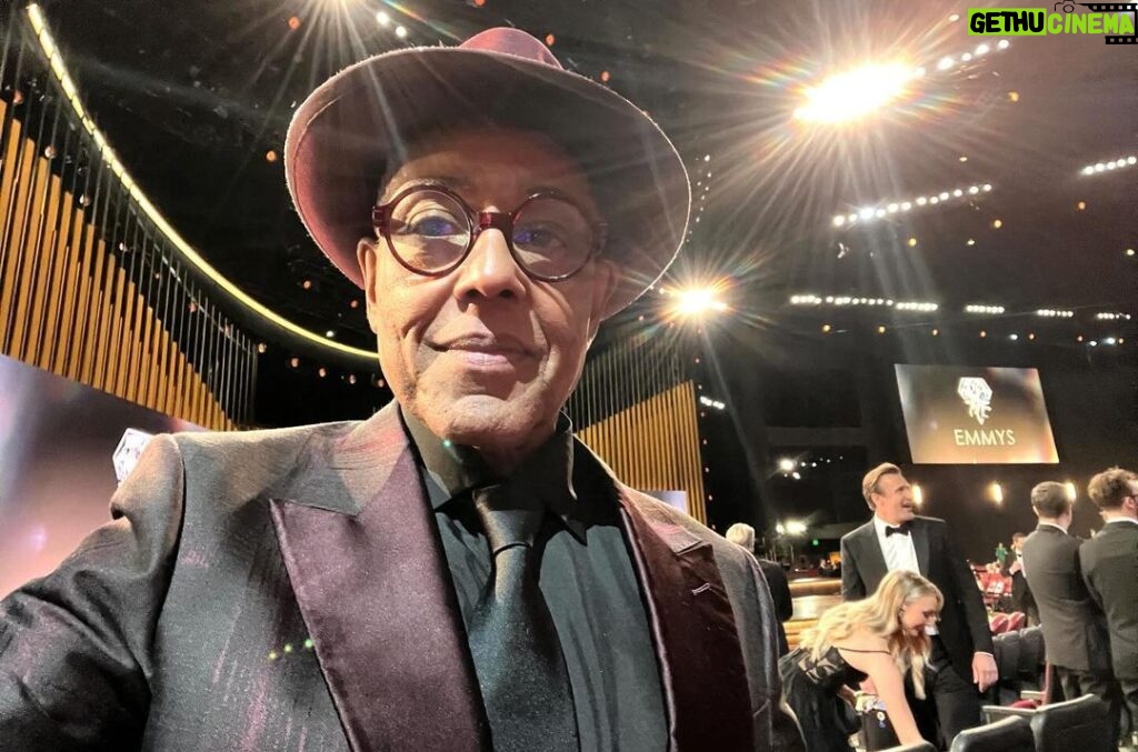 Giancarlo Esposito Instagram - It’s always an honor to attend the #Emmy’s and I’ve been so fortunate to do so for the past seven years with my #BetterCallSaul family. It’s been a wonderful and blessed run. 🙏🏽💙 Congratulations to all the winners and nominees! #75thEmmys P.S. Check out the 4th slide - we got to watch Emmy awards being engraved! So cool. __ 📸: Jordan Strauss and Colin Young-Wolff for the Television Academy/AP Images