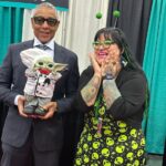 Giancarlo Esposito Instagram - A time was had by all… thank you #FANEXPOPortland!! It was so great to connect with Emily, John, Keith, and Danny! Also, check out my new redbone, a #Penman special. 🎩 Thank you always, @penmanhats!