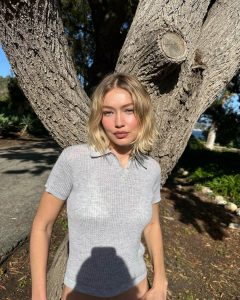 Gigi Hadid Instagram - sunshine & my new ‘do ! shooting spring @guestinresidence with loves of mine @patrickta @laurapolko