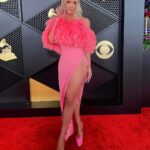 Gigi Lazzarato Instagram - Hosting the Grammy’s 2024 red carpet with @glaad was such a dream come true🥹🏆 Being a part of music’s biggest night was so iconic and something I will never forget💞