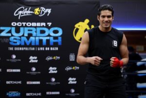 Gilberto Ramírez Instagram - Media day @BrickhouseBoxingClub 🥊. October 7th @cosmopolitan_lv in Las Vegas, NV 🎰. @daznboxing @goldenboy @zurdopromotions #zurdosmith #boxing #boxeo #lasvegas #mazatlan
