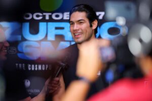 Gilberto Ramírez Instagram - Media day @BrickhouseBoxingClub 🥊. October 7th @cosmopolitan_lv in Las Vegas, NV 🎰. @daznboxing @goldenboy @zurdopromotions #zurdosmith #boxing #boxeo #lasvegas #mazatlan