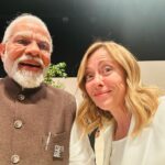 Giorgia Meloni Instagram - Good friends at COP28. #Melodi