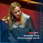 Giorgia Meloni Instagram - Oggi, dalle ore 15, sarò al Senato della Repubblica per il Question Time. Potrete seguire la diretta sui miei canali social. Vi aspetto.