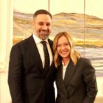 Giorgia Meloni Instagram - Due popoli fratelli per un’Europa unita di nazioni libere e sovrane. Grazie @santi_abascal per la tua gradita visita. Adelante juntos! 🇮🇹🇪🇸