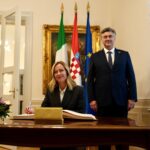 Giorgia Meloni Instagram - Zagabria, incontro con il Primo Ministro della Repubblica di Croazia, Andrej Plenković.