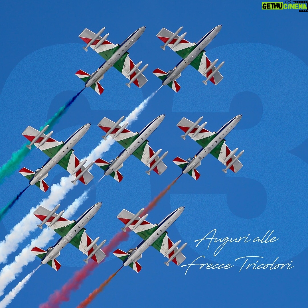 Giorgia Meloni Instagram - Tanti auguri alla Pattuglia Acrobatica Nazionale dell’Aeronautica Militare che oggi compie 63 anni. Orgoglio d’Italia e simbolo della nostra unità nazionale. Onore alle nostre Frecce Tricolori 🇮🇹