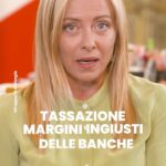 Giorgia Meloni Instagram - Tassazione sui margini ingiusti delle banche. Una misura di buon senso che ci permette di aiutare le famiglie e le imprese italiane in difficoltà.