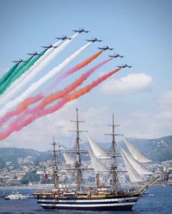 Giorgia Meloni Instagram - Buon vento e mare calmo alla “nave più bella del mondo” e a tutto il suo equipaggio. L'Amerigo Vespucci, la Nave Scuola della Marina Militare, nei prossimi 20 mesi farà il giro dei 5 continenti, rappresentando la nostra Nazione in tutto il suo splendore. Orgoglio italiano 🇮🇹