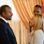 Giorgia Meloni Instagram - A testimonianza di un rinnovato slancio impresso ai rapporti tra l'Italia e le Nazioni del Corno d'Africa, ho avuto un incontro oggi a Roma - in occasione del Vertice sui Sistemi Alimentari - con il Primo Ministro etiope Abiy Ahmed Ali, il Presidente somalo Hassan Sheikh Mohamud, il Primo Ministro di Gibuti Abdoulkader Kamil Mohamed e il Vice Presidente del Kenya Rigathi Gachagua