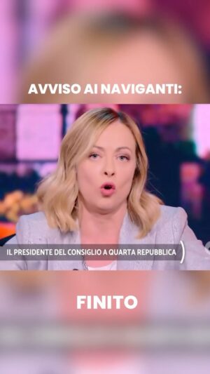 Giorgia Meloni Instagram - Avviso ai naviganti