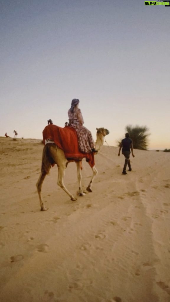 Giovanna Chaves Instagram - 🐪🤍 Dia de passeio aqui no deserto! #dubai #desertsafari #fy #camel Dubai Desert Safaris
