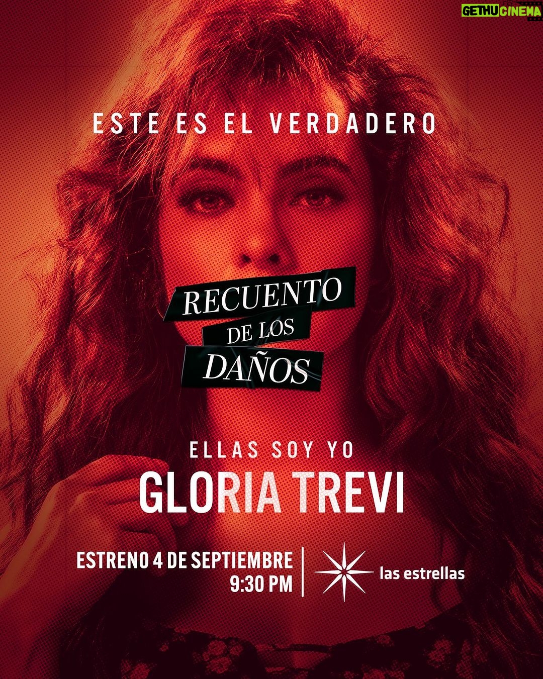 Gloria Trevi Instagram - El verdadero Recuento de los Daños está por llegar... ¡No te pierdas el GRAN ESTRENO de #EllasSoyYo, 4 de Septiembre, 9:30 p. m. MEX, #ConLasEstrellas! 🎥🎤