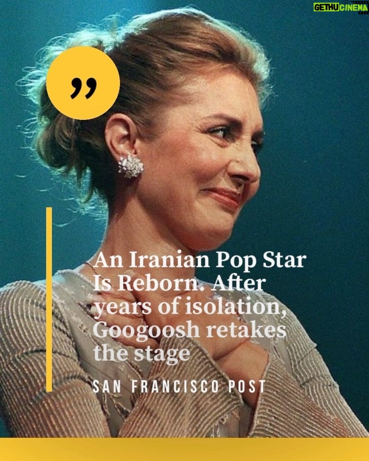 Googoosh Instagram - The Historical Comeback July 29 🕊 @nytimes @latimes