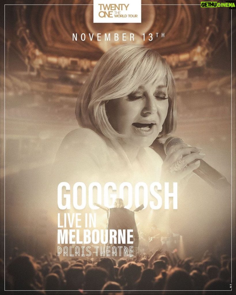 Googoosh Instagram - This Fall 🇦🇺 #21TheWorldTour Stay Tuned for the official ticket release date 💫