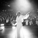 Googoosh Instagram – These are images of an artist who lost twenty one years of her artistic life span just because of her gender.
Kept in house-arrest so people wouldn’t  be reminded of what their past Iran used to be like.

Today she sells out venues around the world with half of her band members being female musicians.
If that’s not victory what is?

#21TheWorldTour 
A Statement 

Photographer: @hamidmoslehiphotography 

‎کنسرت با شکوه گوگوش در شهر اورنج کانتی ☀️ Segerstrom Center for the Arts