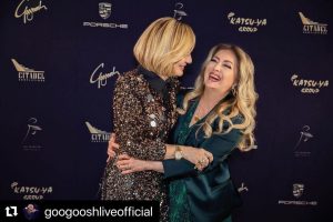 Googoosh Instagram - #Repost @googooshliveofficial 
・・・
A beautiful moment with the legendary @leilaforouhar captured by the amazing photographer @hamidmoslehiphotography at Googoosh’s exclusive perfume launch party in Los Angeles.

Exclusive footage from this event will be posted on @googoosh 🔜 

@googoosh #leilaforouhar #launchparty #perfume