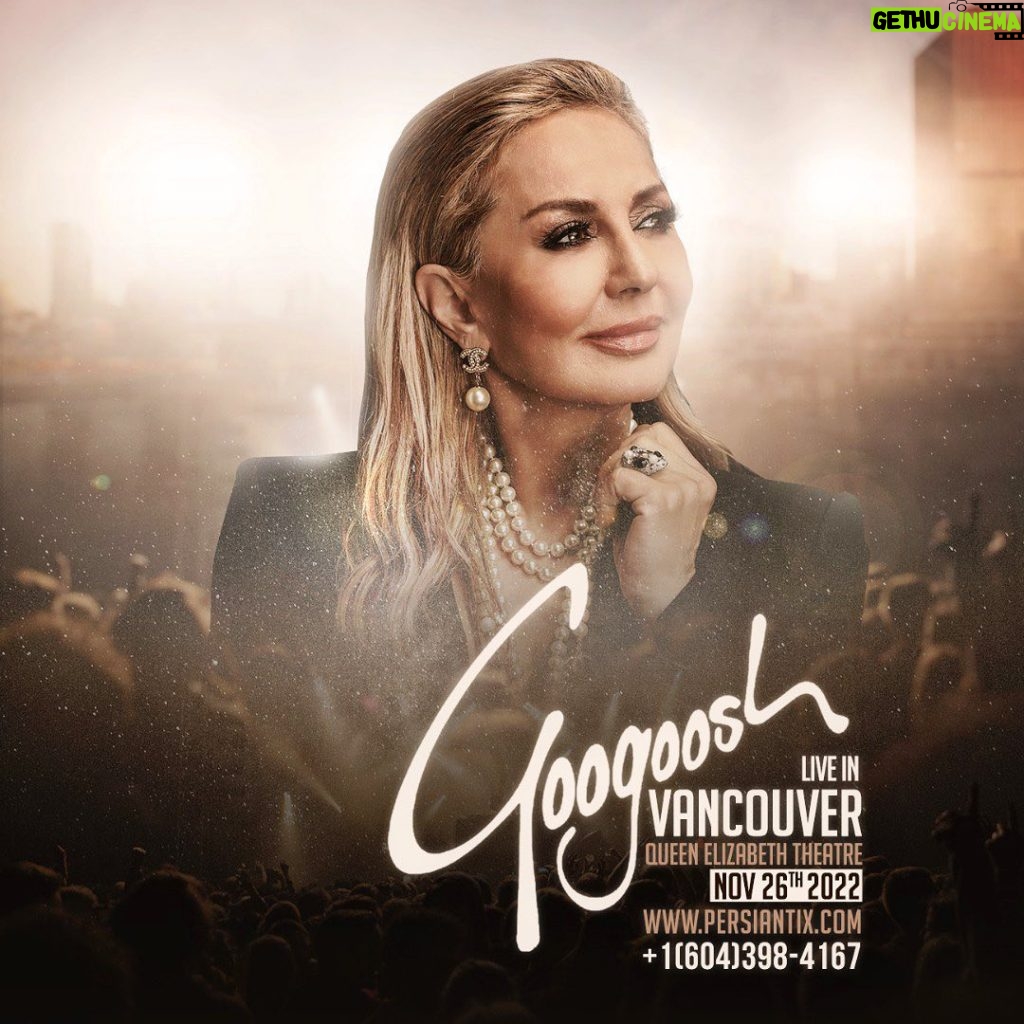 Googoosh Instagram - For all Googoosh fans in Vancouver 🔊 We have the pleasure to announce that the second show has been added to the 21 World Tour 🇨🇦 #21TheWorldTour #Googoosh