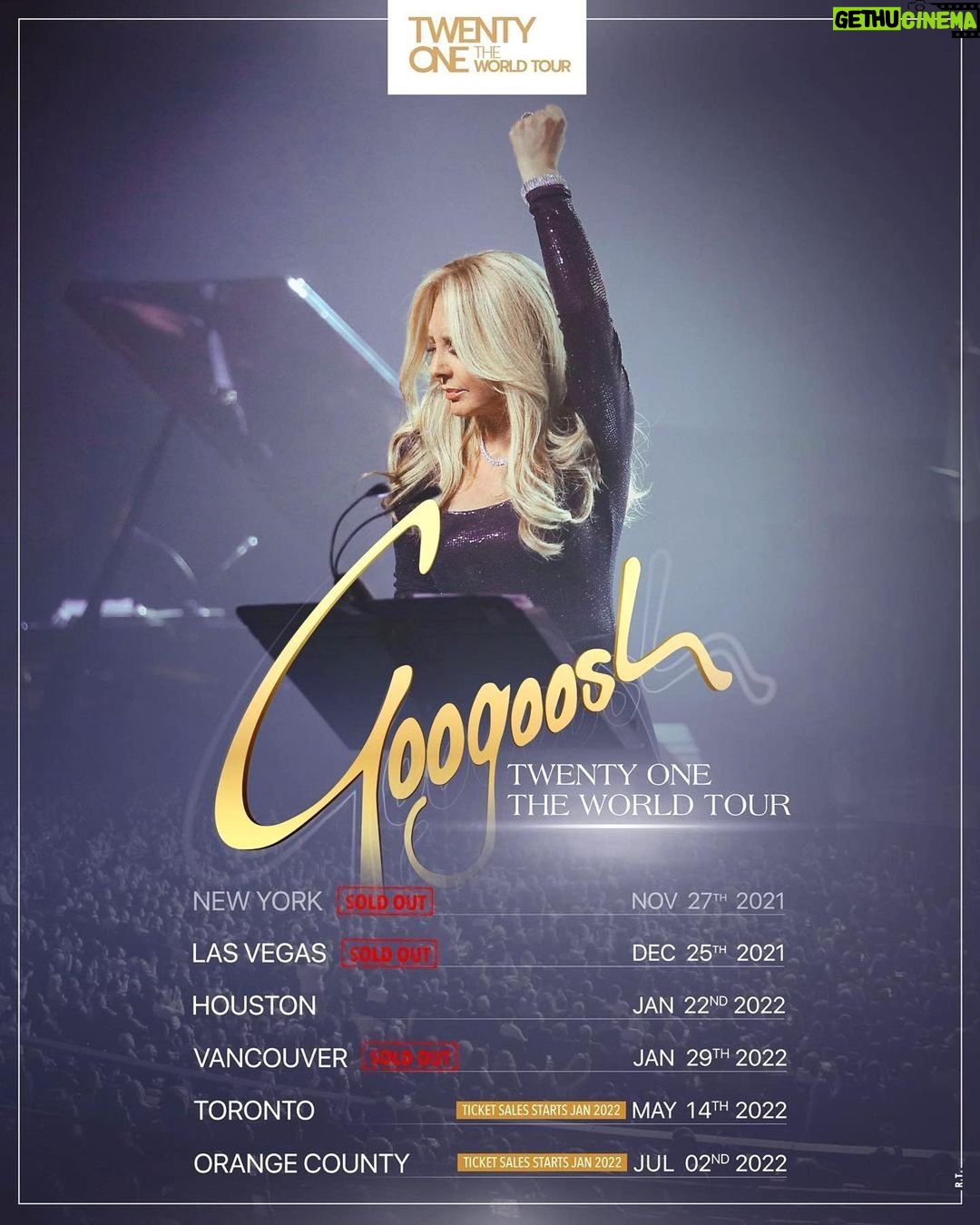 Googoosh Instagram - #Repost @googooshliveofficial ・・・ #21TheWorldTour 💫 @googoosh