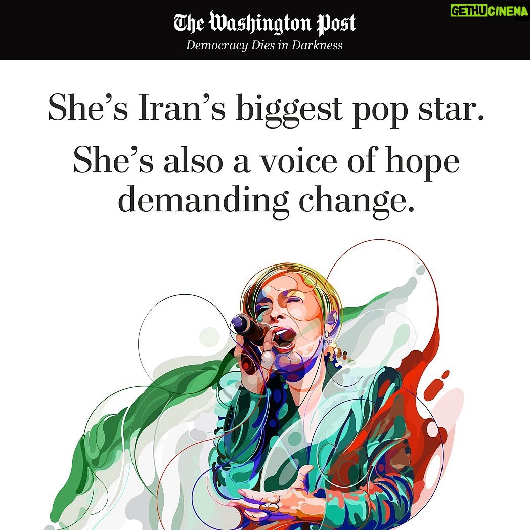 Googoosh Instagram - #tbt 🗞 @washingtonpost #آبان