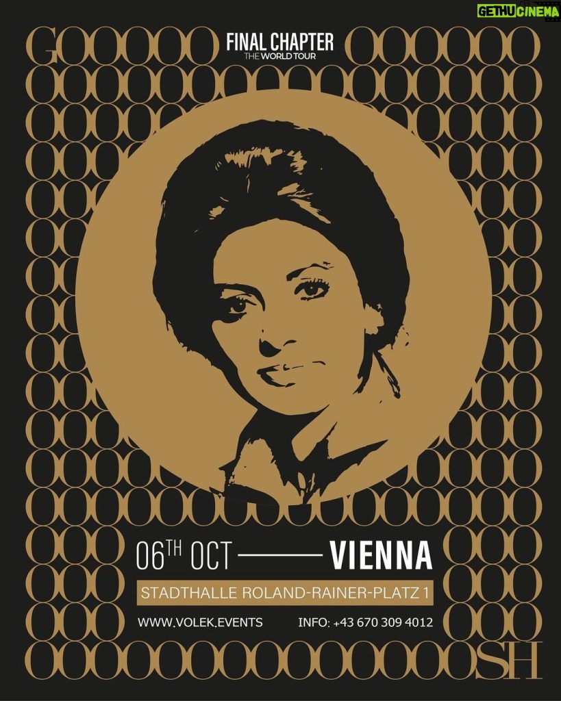 Googoosh Instagram - Final Appearance in Vienna 🎫 www.volek.events ☎️ +43 670 309 4012 ‎آخرین کنسرت گوگوش در وین 🇦🇹 ‎#گوگوش #فصل_آخر