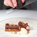 Gordon Ramsay Instagram – Stunning Brittany lobster, pigeon with cocoa, and chocolate mousse with black lemon from the team at @lepressoirdargentgordonramsay ! InterContinental Bordeaux – Le Grand Hotel