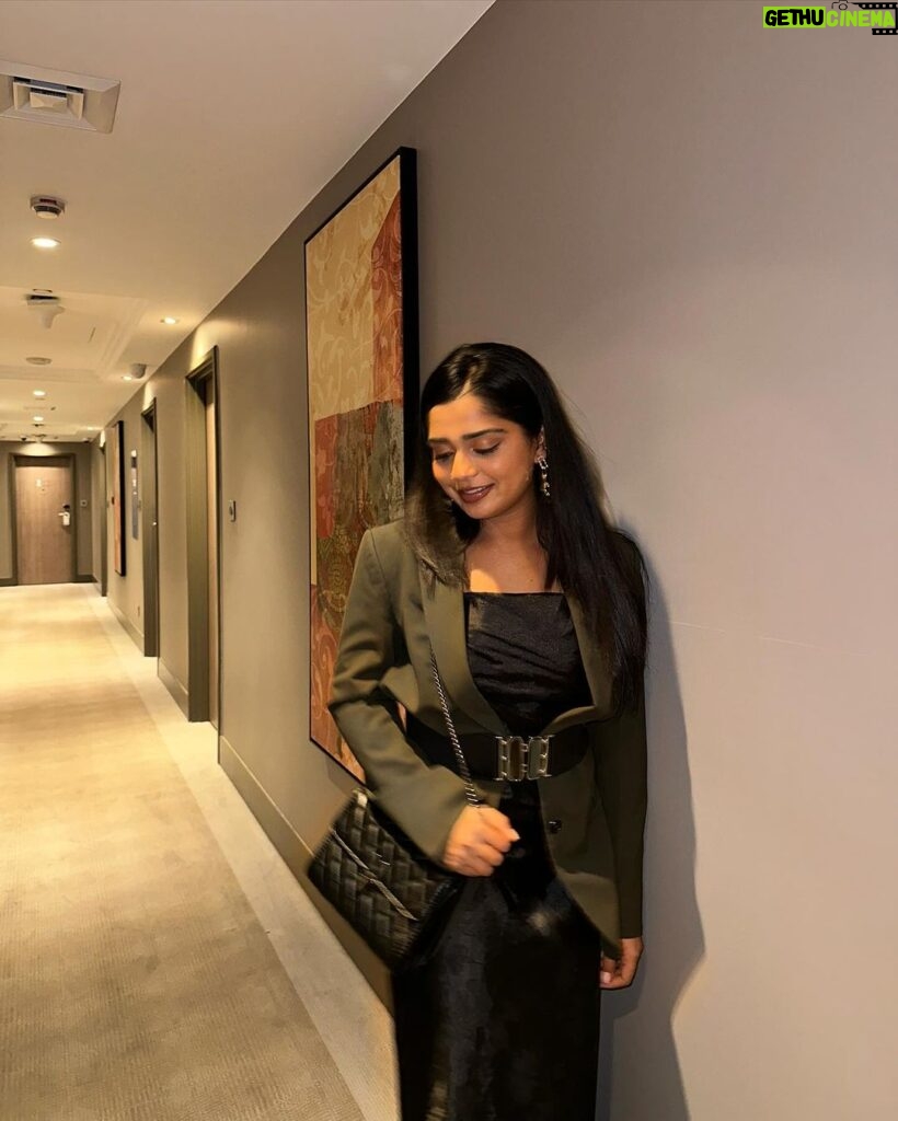 Gouri G Kishan Instagram - current song obsession 🚀 curated, created and shot magically by my best girl @lakshh___ @izel.fashion @siimawards #nightlife #fashion #instagood #redcarpet #black #ootn Dubai UAE