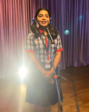 Gouri G Kishan Instagram - a Jaanu 🫰Senthazhini crossover 🙈

#backtoschool