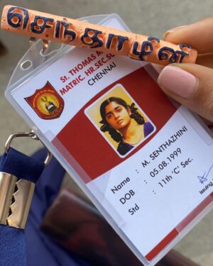 Gouri G Kishan Instagram - a Jaanu 🫰Senthazhini crossover 🙈

#backtoschool