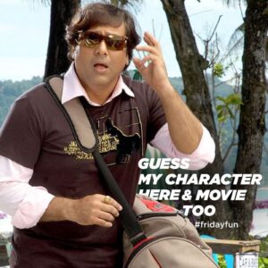 Govinda Instagram - Guess my movie and character here. Can you ?? Let's Check who gets it right. Have Fun because it's Friyay. #fanometer #fridayfun #movietime #comedy #guesswho❓