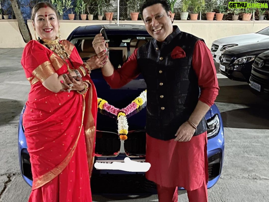 Govinda - 305.3K Likes - To my best friend, the love of my life, the mother of my two beautiful children. Happy Karva chauth. I love you ❤️
My love for you is beyond is immeasurable. Par aaj ke liye is chote gift se measure kar lena😜
You deserve all the happiness in this world and more. Love you my Sona! ❤️ @officialsunitaahuja
#Happykarwachauth #truelove
@bmwinfinitycars @bmwindia_official