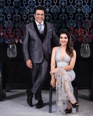 Govinda Instagram - Here is the 4th Look of our recent cover shoot @fablookmagazine September issue ⚡
#withmy👸🏼 #daughtersrock
Styled by @stylistsanyakhurana
Assistant stylist @tanya_agrwl
Wearing @cpsingh_official
Jewellery by @vishaljewellersmn
Makeup by @makeupstreetmeghajain 
Hair by @hairstylist.arvindsharma
Shot by @shivamduaphotography
Location  @radissonblundpv
