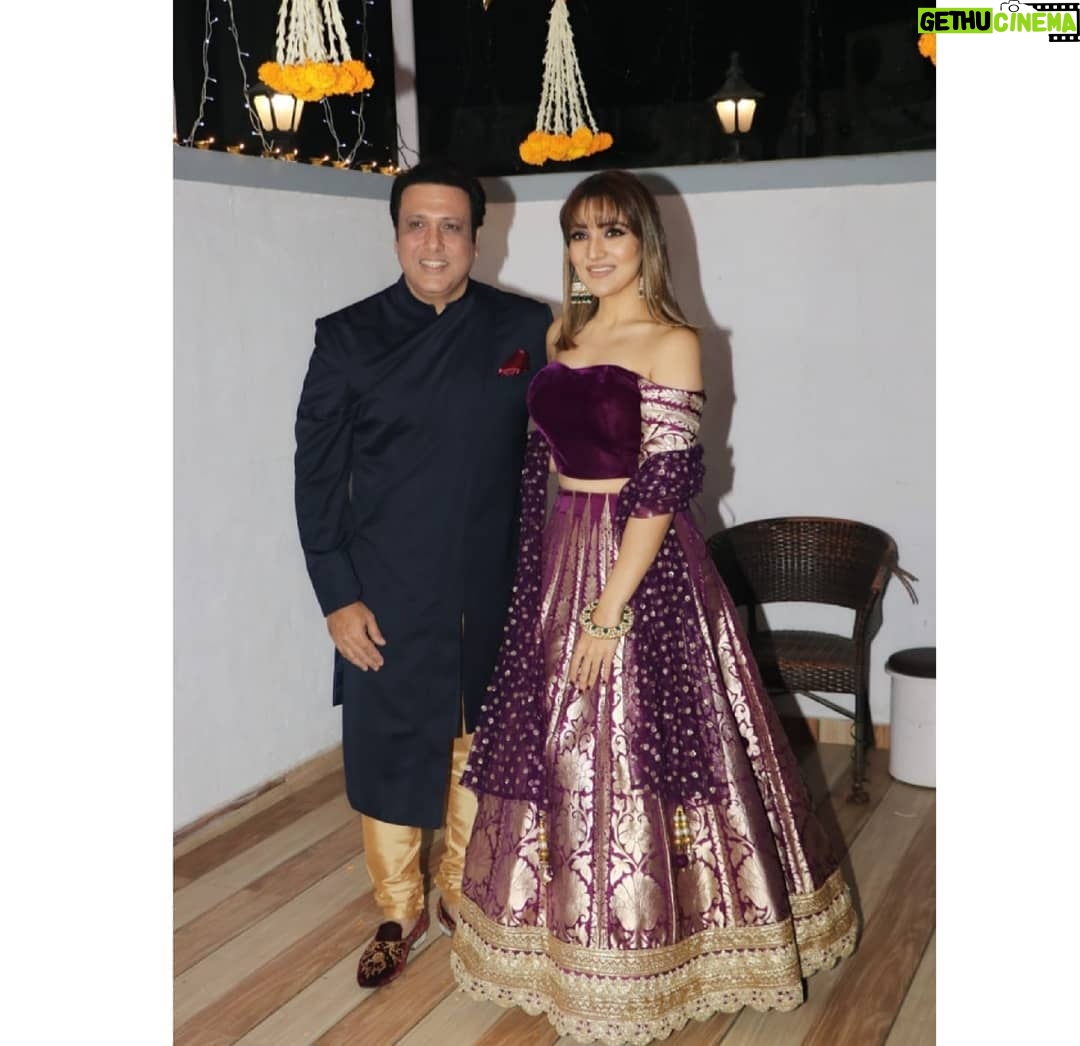 Govinda Instagram - Diwali Celebration with my lovely family ✨ #beautiful #candidmoments #happydiwali2018