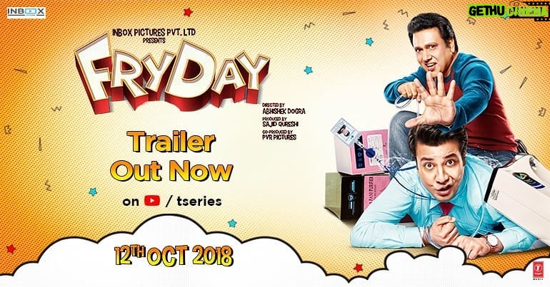 Govinda Instagram - Sach se 100% dur, inke na taal mile na sur... milye is jija-saale ki jodi se jo aapko karenge hasne par majboor. Watch the #FRYDAYTrailer here - (Trailer link in bio) @fukravarun @diganganasuryavanshi @abhishekdogra83 @inboxpictures @tseries.official