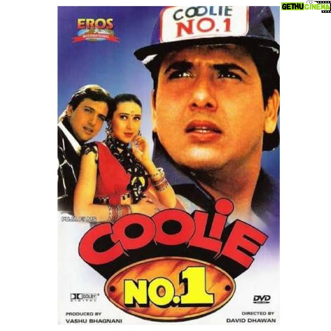 Govinda Instagram - 'Duniya mera ghar hai, Bus stand mera adda hai, Jab mann kare aa jana, Raju mera naam hai... aur pyaar se log mujhe bulate .. Coolie No.1' ❤❤ #23years #of #coolieno.1