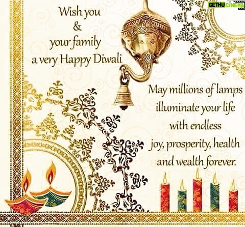 Govinda Instagram - A Very Happy Diwali to all 🎉 #diwalicelebration💥 #happiness #joy