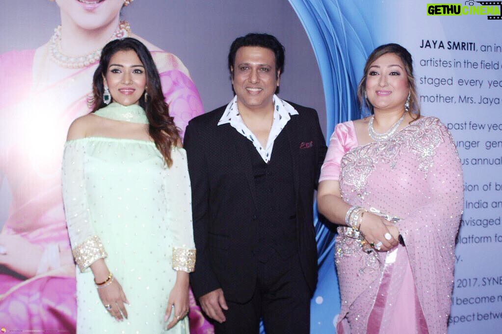 Govinda Instagram - At my favourite Hema Malini Ji's Function @synergy_icf @imeshadeol #indogeorgian #dancefusion #legend #hemamaliniji #latepost Jio World Garden