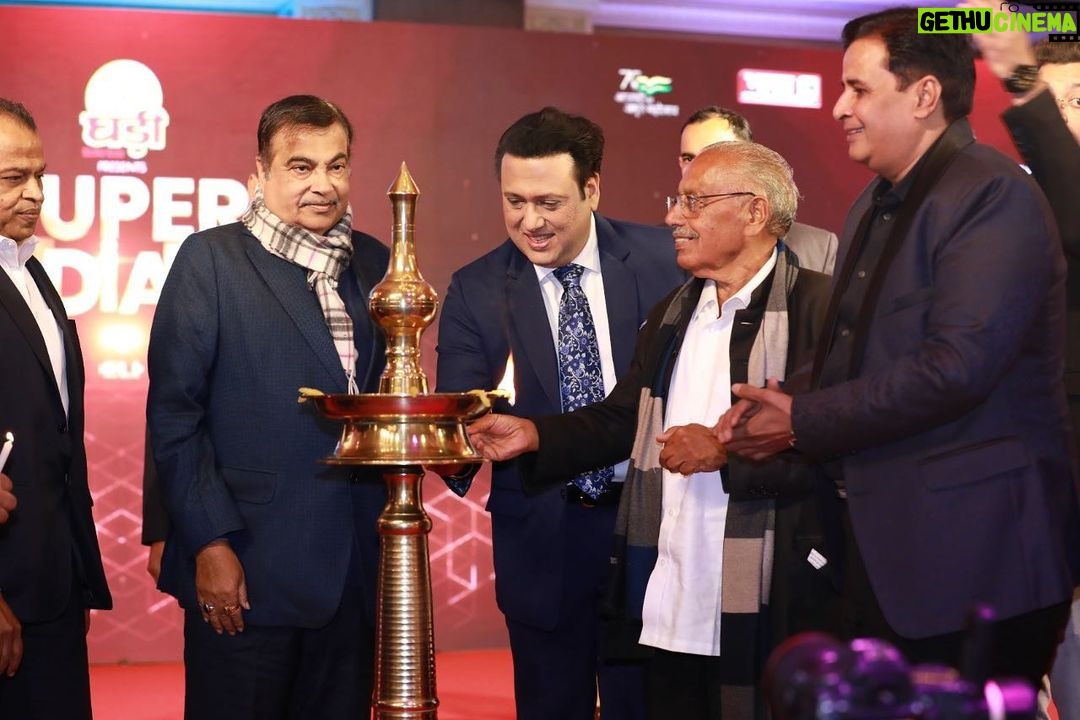Govinda Instagram - #Superindians an initiative by fastest growing Hindi news channel of our nation -Bharat 24 ,wherein I had a privilege to interact with few brilliant minds of country and celebrate their success together . The event was graced by Hon’ble Minister of Road and Highways ,Sh.Nitin Gadkari ,Sh.Jitendra Singh ,MOS ,PMO And I am coming again on 26th Feb in Jodhpur -another exciting chapter of Super Indians . @Bharat24 @gadkari.nitin @Jitendrasingh @manojjagyasi @jagyasimanoj