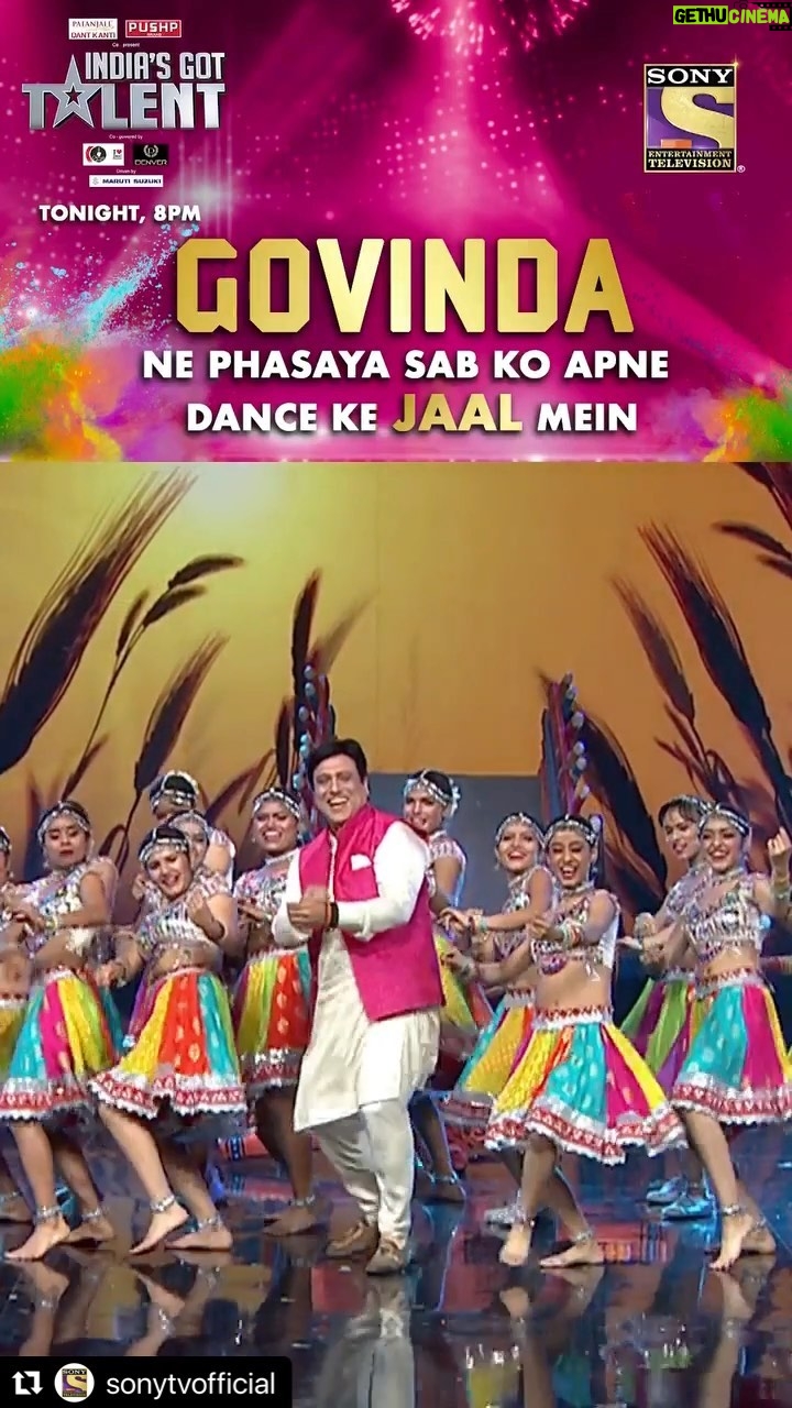 Govinda Instagram - Manaiye Holi ka Jashn hoga mam with the talented performers of India’s Got Talent. Dekhiye #IndiasGotTalent season 9, Sat-Sun 8pm, sirf @sonytvofficial par.💕 #BombFireCrew ke saath milkar Govinda ji ne dikhaaya apne evergreen rhythm aur moves ka kamaal! Dekhiye aise hi kayi saare mazedaar pal #IndiasGotTalent Season 9 ke holi special episode mein, aaj aur kal raat 8 baje, sirf Sony par. @manojmuntashir @theshilpashetty @badboyshah @arjunbijlani @kirronkhermp @govinda_herono1 @bomb_fire_india #IndiasGotTalentS9 #IndiasGotTalentonSonyTV #BombFireCrewGotTalent Managed by @officialstore.star Styled by @akansha.27 @tiara_gal Outfit by @mehboobsons Shoes by @monkstoryofficial Assisted by @akritipeerless