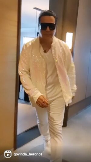 Govinda Instagram - Less Bitter more Glitter 🤍
Curated & Managed by @officialstore.star 
Styled by @Akansha.27 @tiara_gal 
Outfit by @arjunkumarlabel @arjunkumar_official