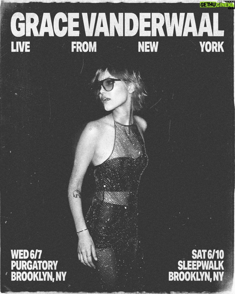 Grace VanderWaal Instagram - Hi friendsss✨Some of you know I just made the move to NYC and I wanted to play some local shows for you guys. Performing around Brooklyn playing tons of unreleased music come if you wanna hang out🖤 Link in bio for tix ;)