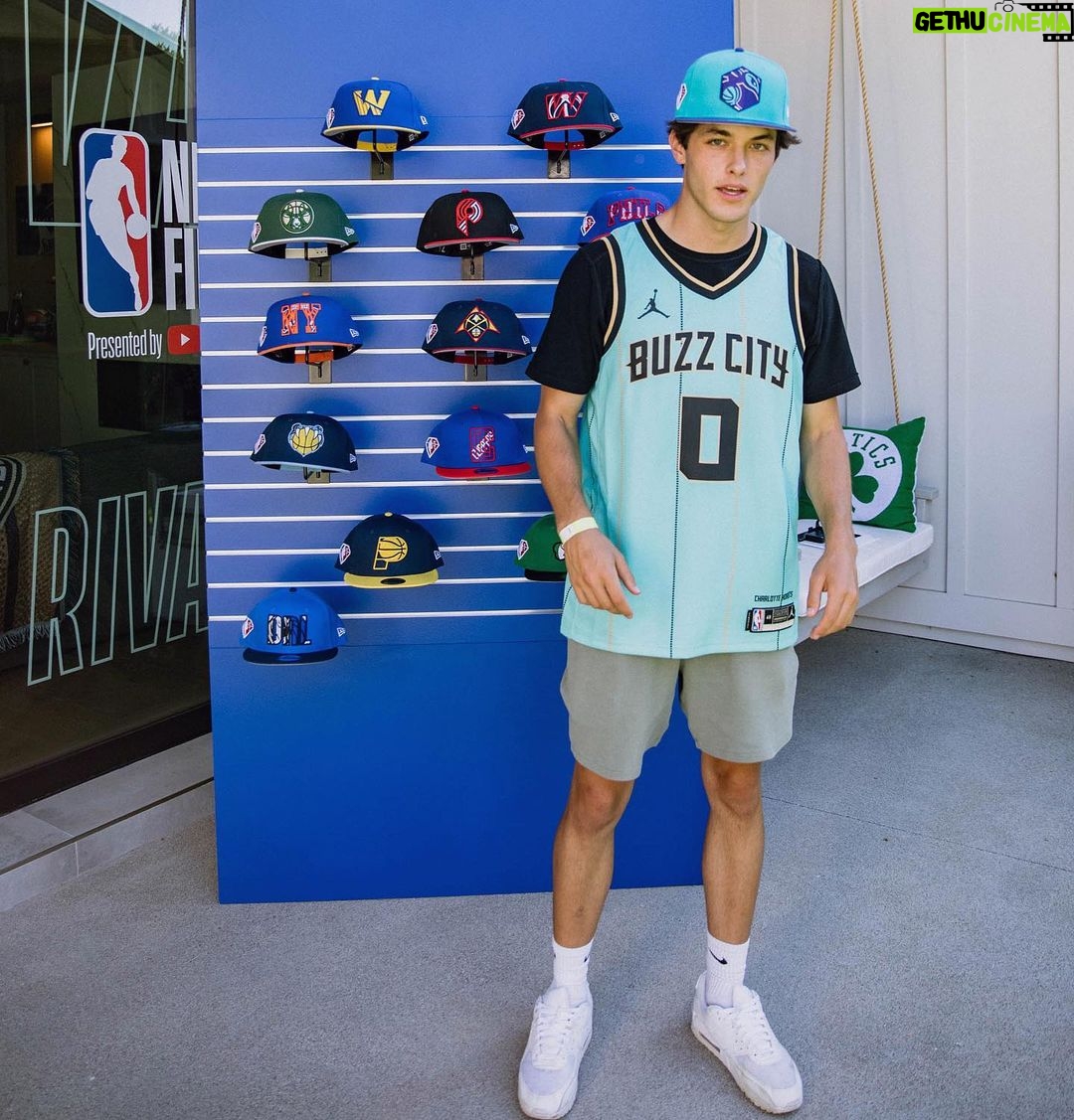 Griffin Johnson Instagram - idk if you knew this yet @nba but Iām a taken man š #nbahouse #thatsgame Los Angeles, California