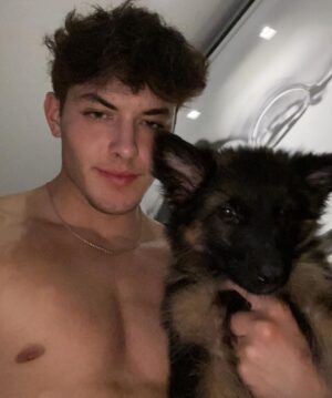 Griffin Johnson Instagram - swipe to see my baby grow up